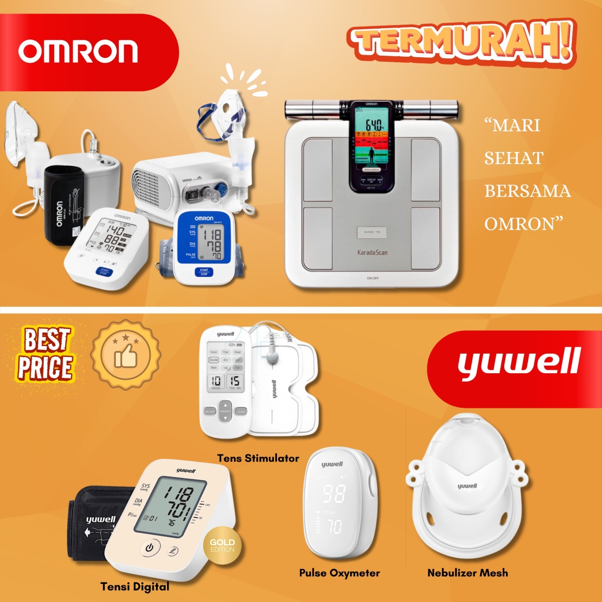 Promo Termurah Best Price OMRON, yuwell